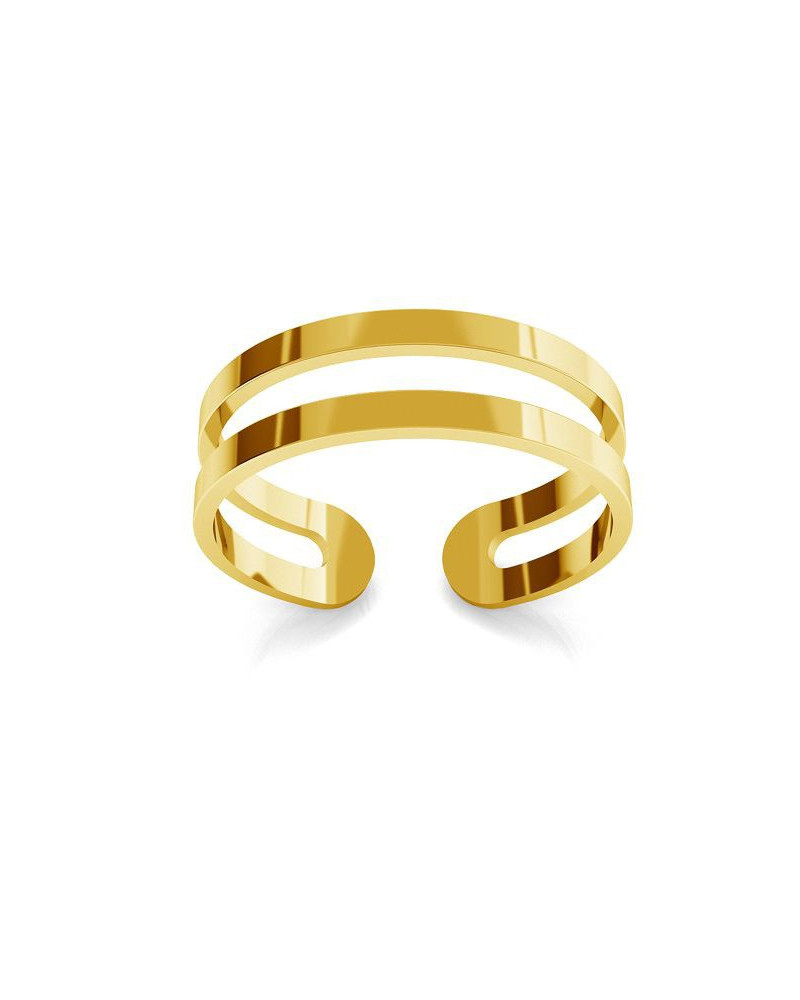 Złoty podwójny pierścionek