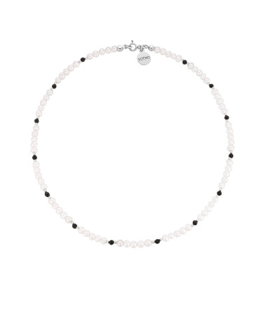 Srebrny naszyjnik z pereł...