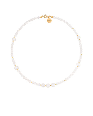 Złoty naszyjnik z pereł...