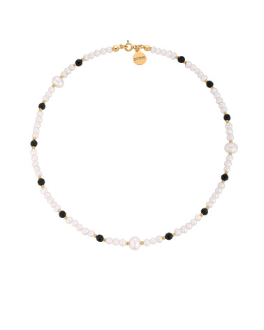 Złoty naszyjnik z pereł...