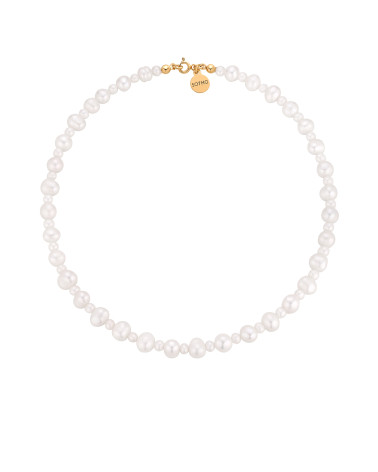 Złoty naszyjnik z pereł...