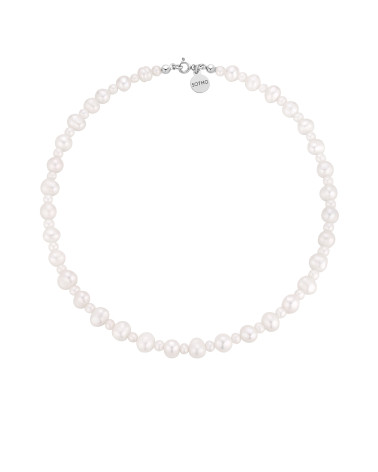 Srebrny naszyjnik z pereł...