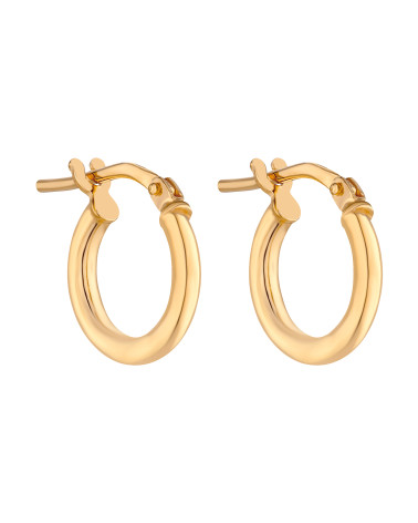 Złote kolczyki małe kółeczka