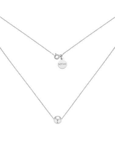 Srebrny naszyjnik z kulką