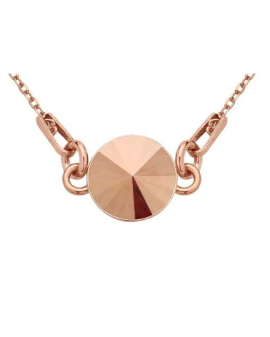 Naszyjnik z różowego złota z kryształem Rose Gold SWAROVSKI® CRYSTAL