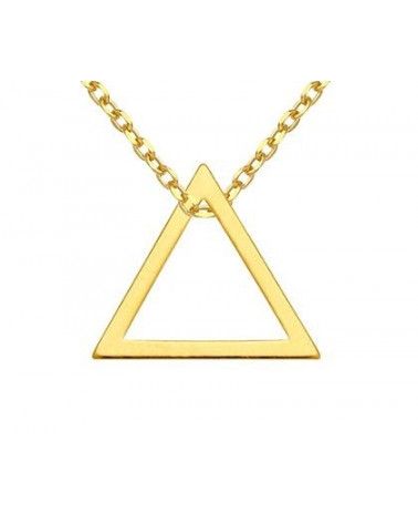 Złoty naszyjnik z trójkątem