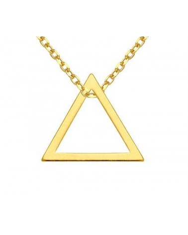 Złoty naszyjnik z trójkątem
