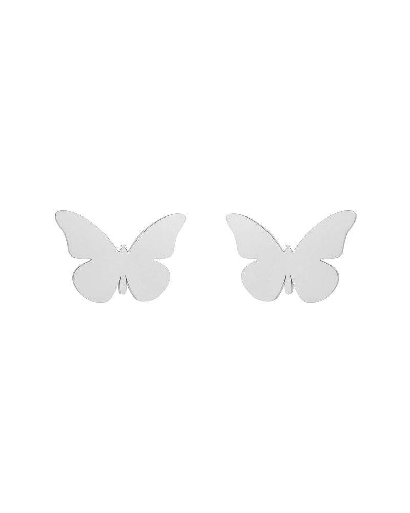 Srebrne kolczyki motyle