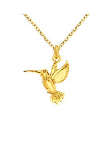 Złoty naszyjnik z kolibrem