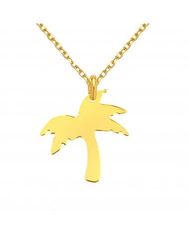 Złoty naszyjnik z palmą