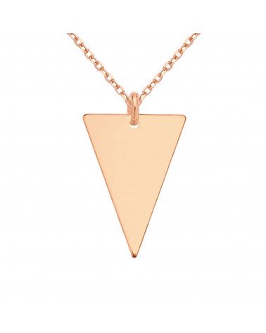 Naszyjnik z różowego złota z trójkątem