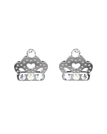 Srebrne kolczyki korony z kryształami Crystal SWAROVSKI® ELEMENTS